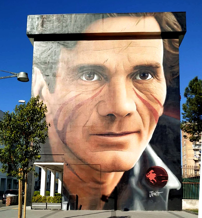 Murales di Jorit a Napoli dedicato a Pier Paolo Pasolini